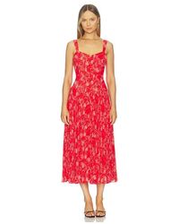 Cinq À Sept - ROBE BOTANICAL en Red - Lyst