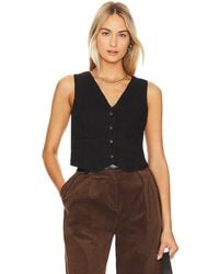 Free People - Charley Linen Vest - Lyst