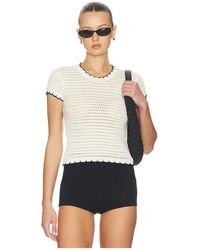MAJORELLE - Maev Short Sleeve Top - Lyst