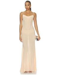 Anna October - Janet Slip Dress With Draped Bust - Lyst