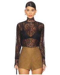 NonChalant Label - Mary Lace Top En Color Negro Talla (También En M, S, Xs) - Lyst