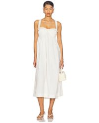 Free People - Vestido Midi Poppy En Color Ivory Talla En - Lyst