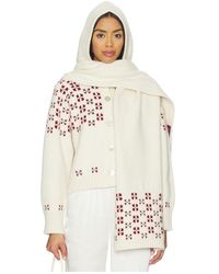Calle Del Mar - Winter Fair Isle Hoodie Scarf - Lyst