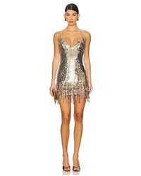 Lovers + Friends - Isabetta Sequin Fringe Mini Dress - Lyst
