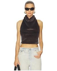 Line & Dot - Cassidy Faux Fur Top - Lyst