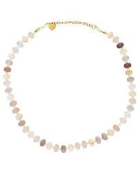Lovers + Friends - Sage Stone Necklace - Lyst