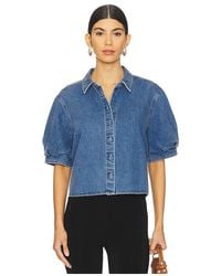 FRAME - Billow Sleeve Shirt - Lyst