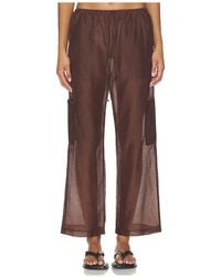 DONNI. - The Silk Cotton Sheer Cargo Pant - Lyst