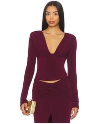 Lovers + Friends - Leighton Top En Color Morado Talla (También En Xxs, Xs, S, M) - Lyst