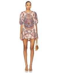 Free People - Maye Printed Velvet Tunic Dress - Lyst