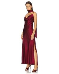 Nicholas - Geneva Sleeveless Cowl Neck Gown With Side Slit - Lyst