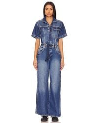 Free People - X We The Free Edison Wide Leg Coverall - Lyst