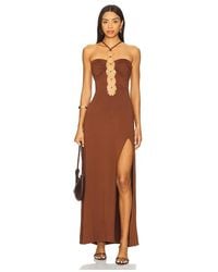Luli Fama - Halter Ring Long Dress - Lyst