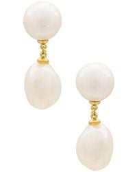 Shashi - Pearl Drop Earring - Lyst