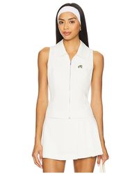 Malbon Golf - Gemma Zip Sleeveless Polo Top - Lyst
