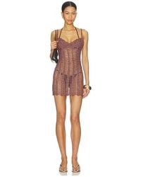 superdown - Magnolia Crochet Mini Dress - Lyst