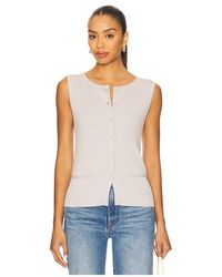 Lovers + Friends - Chaleco Terra En Color Gris Talla (También En S, Xs, Xxs) - Lyst
