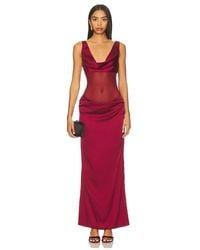 superdown - Vestido Astri En Color Vino Talla (También En Xs, M, Xl) - Lyst
