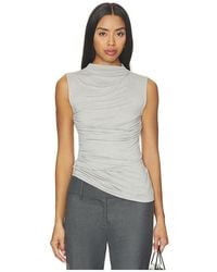 Enza Costa - Fluid Viscose Jersey Sleeveless Twist Top - Lyst