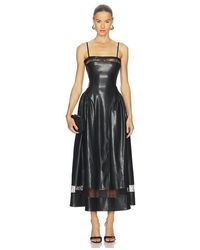 WeWoreWhat Belt Bodice Midi Dress in Natural | Lyst