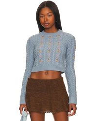 MAJORELLE - Mansi Cropped Sweater - Lyst