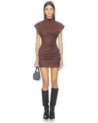 ALL THE WAYS - X Hannah Lizzy Hanna Faux Suede Mini Dress - Lyst