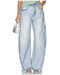 Alexander Wang - Inverted Blow Up Jean With Emboss Logo - Lyst