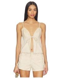 SNDY'S - Wes Faux Suede Top - Lyst