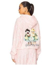 Boys Lie - Let Love Guide My Way Rhinestone Racer Hoodie - Lyst