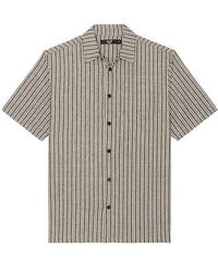 Former - Reynolds Stripe Short Sleeve Shirt - Lyst