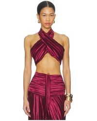 Sonya Moda - Joelle Plisse Halter Top - Lyst