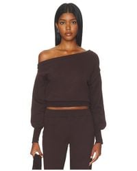 Runaway the Label - Heather Off Shoulder Knit Top - Lyst
