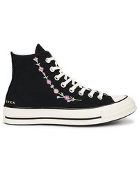 Converse - Chuck 70 Embroidered Flowers Sneaker - Lyst