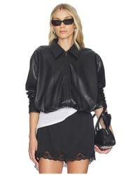 Elodie the Label - Kael Faux Leather Jacket - Lyst