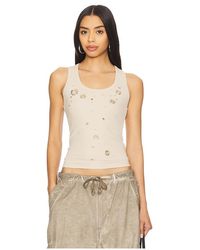 Jaded London - Eyelet Studded Tank Top - Lyst