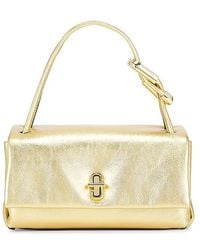 Marc Jacobs - El Mini Bolso Con Doble Asa Superior En Color Oro Metálico Talla En - Lyst