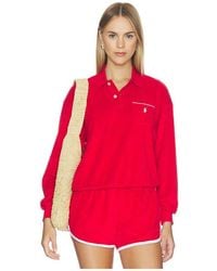 Polo Ralph Lauren - Cotton Terry Long Sleeve Collared Polo - Lyst