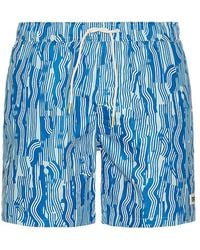 Scotch & Soda - Printed Swim Shorts En Color Azul Talla (También En M, S, Xl/1X) - Lyst