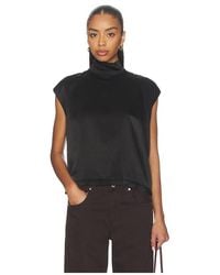 Bobi - Mock Neck Muscle Tee - Lyst