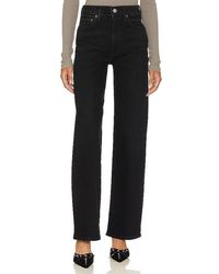 Agolde - Harper Mid Rise Wide Straight Jeans - Lyst