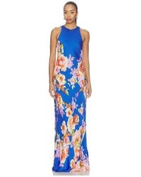 Hemant & Nandita - Crew Neck Bias Maxi Dress - Lyst
