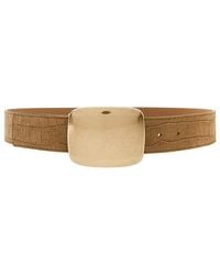 B-Low The Belt - Leighton Croco Suede Belt - Lyst