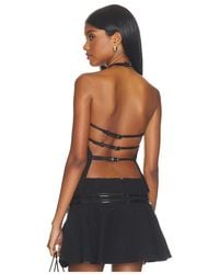 Mimchik - Triple Belt Halter Top En Color Negro Talla (También En 2, 4, 6) - Lyst