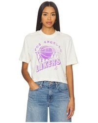 Junk Food - Lakers Lakers Mock Crop Tee - Lyst