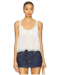 Free People - Top Aus Spitze Stevie - Lyst