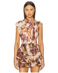Isabel Marant - Nayda Top En Color Morado Talla En - Lyst