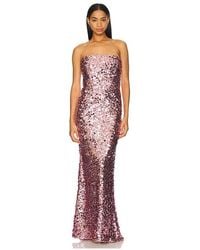 Bronx and Banco - Farah Sequin Strapless Gown - Lyst