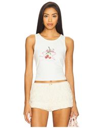 LoveShackFancy - Camiseta Tirantes Kaleen En Color Blanco Talla (También En M, S, Xl, Xs, Xxs) - Lyst