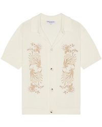 Central Park West - Embroidered Buttondown Shirt - Lyst