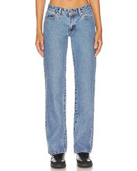 A.Brand - Low Rise Straight Jean - Lyst
